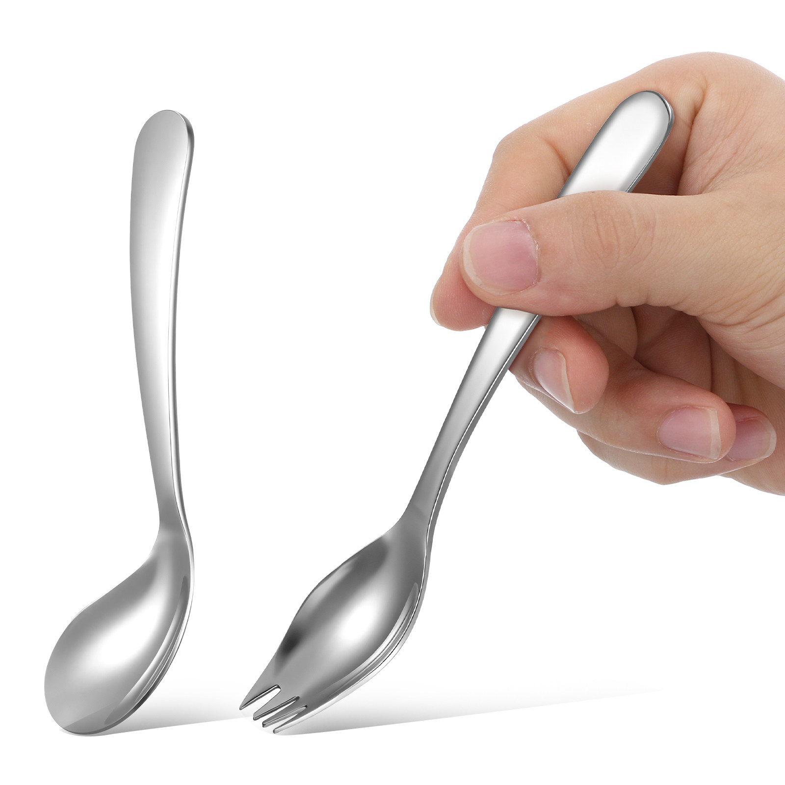 Self Feed Spoon - Set di 1 Cucchiaio Angolato in