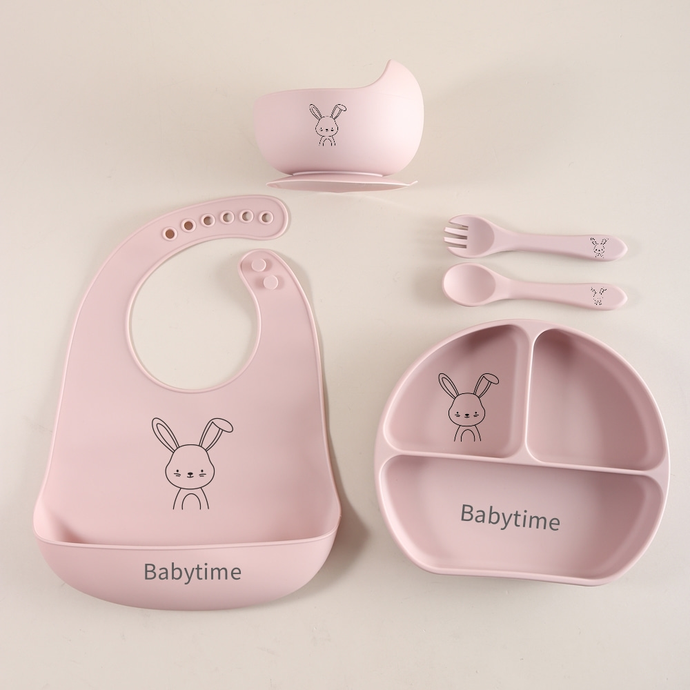 Baby Food Utensils Set - Set di utensili per bambini coniglietto