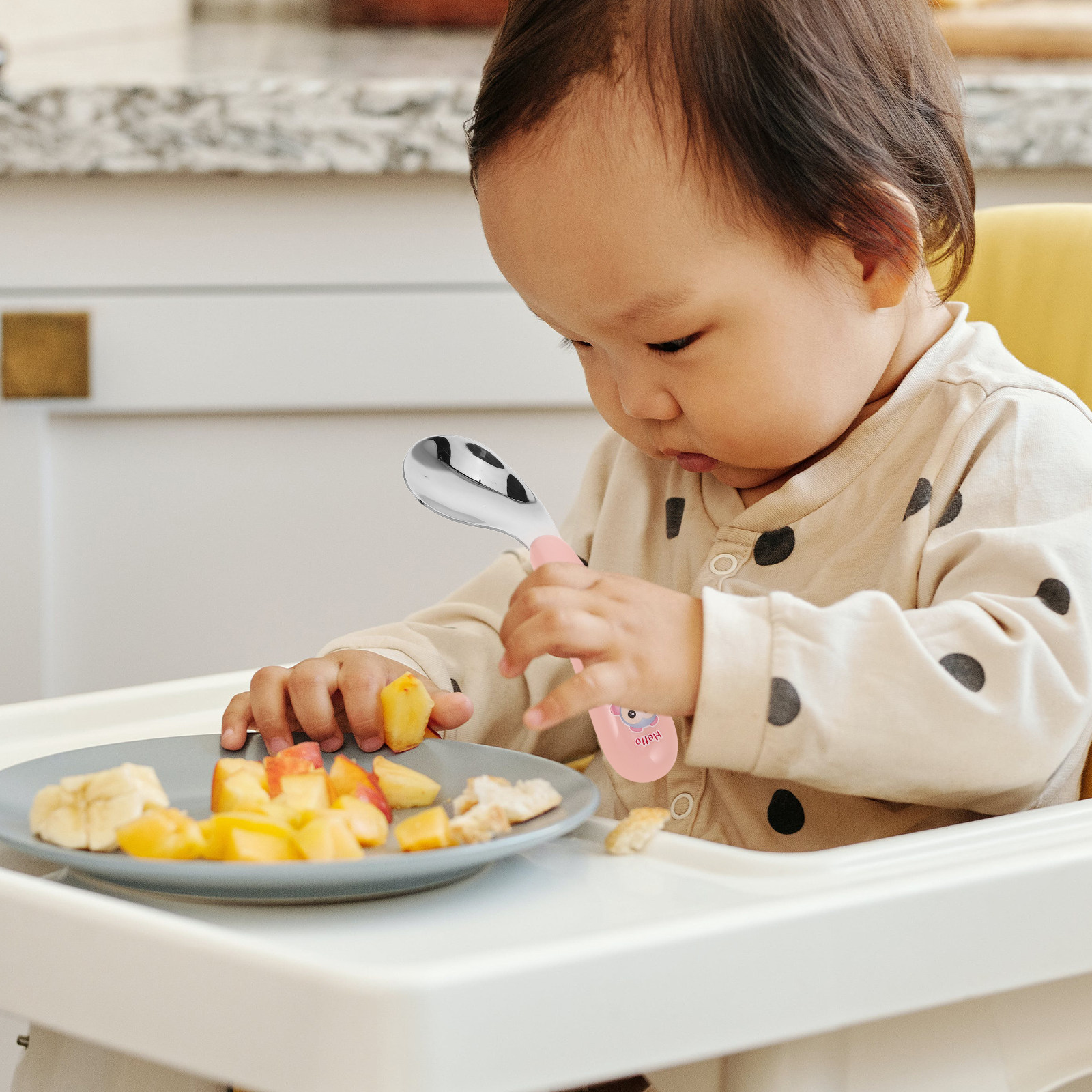 Self Feed Spoon - Set di 1 Paio di Cucchiaio