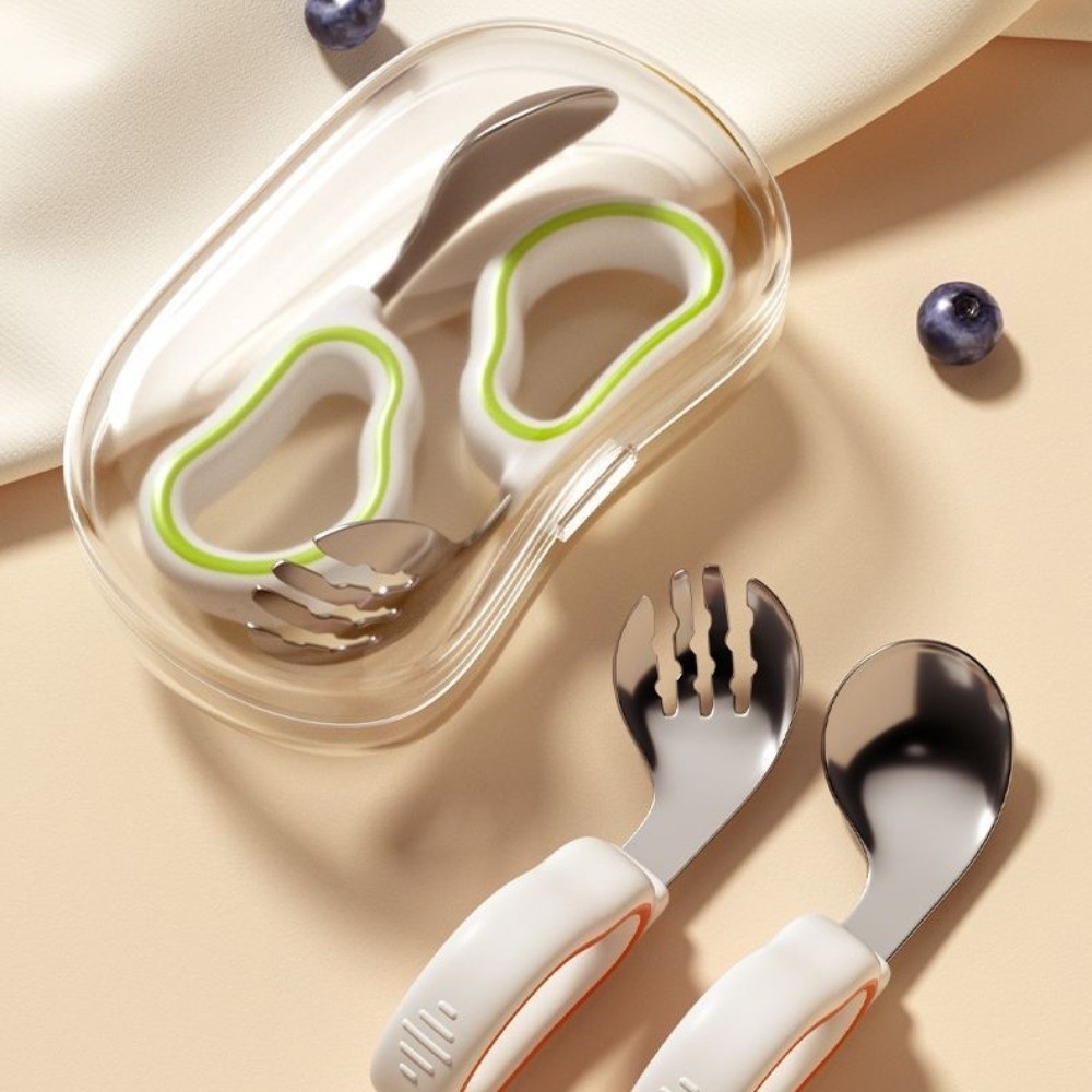 Self Feed Spoon - Set di forchetta e cucchiaio in