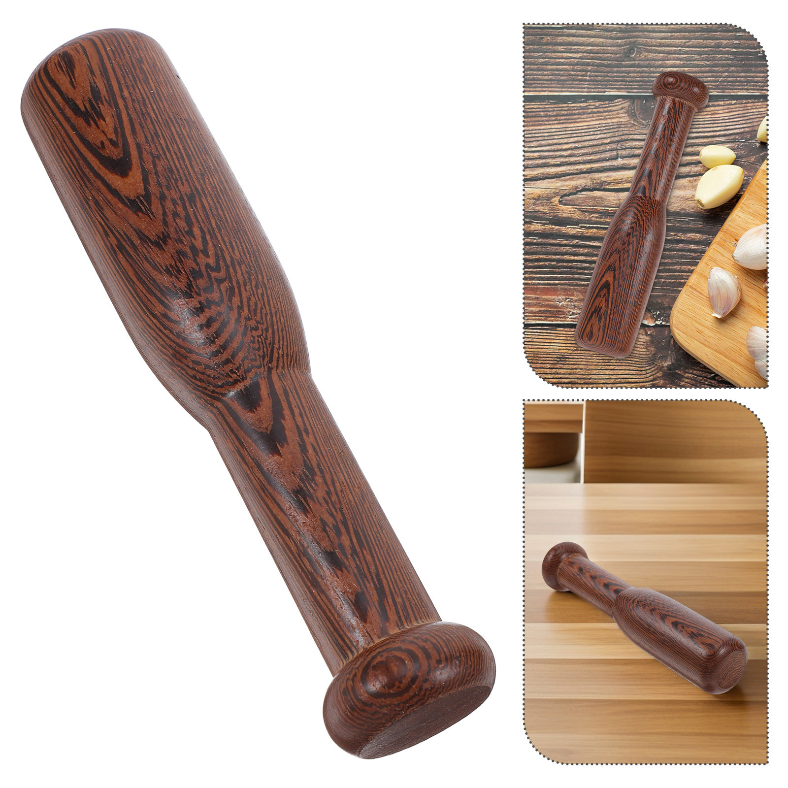Baby Food Chopper - Schiacciapatate Manuale in Legno Naturale, Utensile