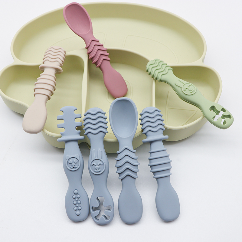 Baby Food For 6 Months - 4 cucchiai in silicone per alimenti