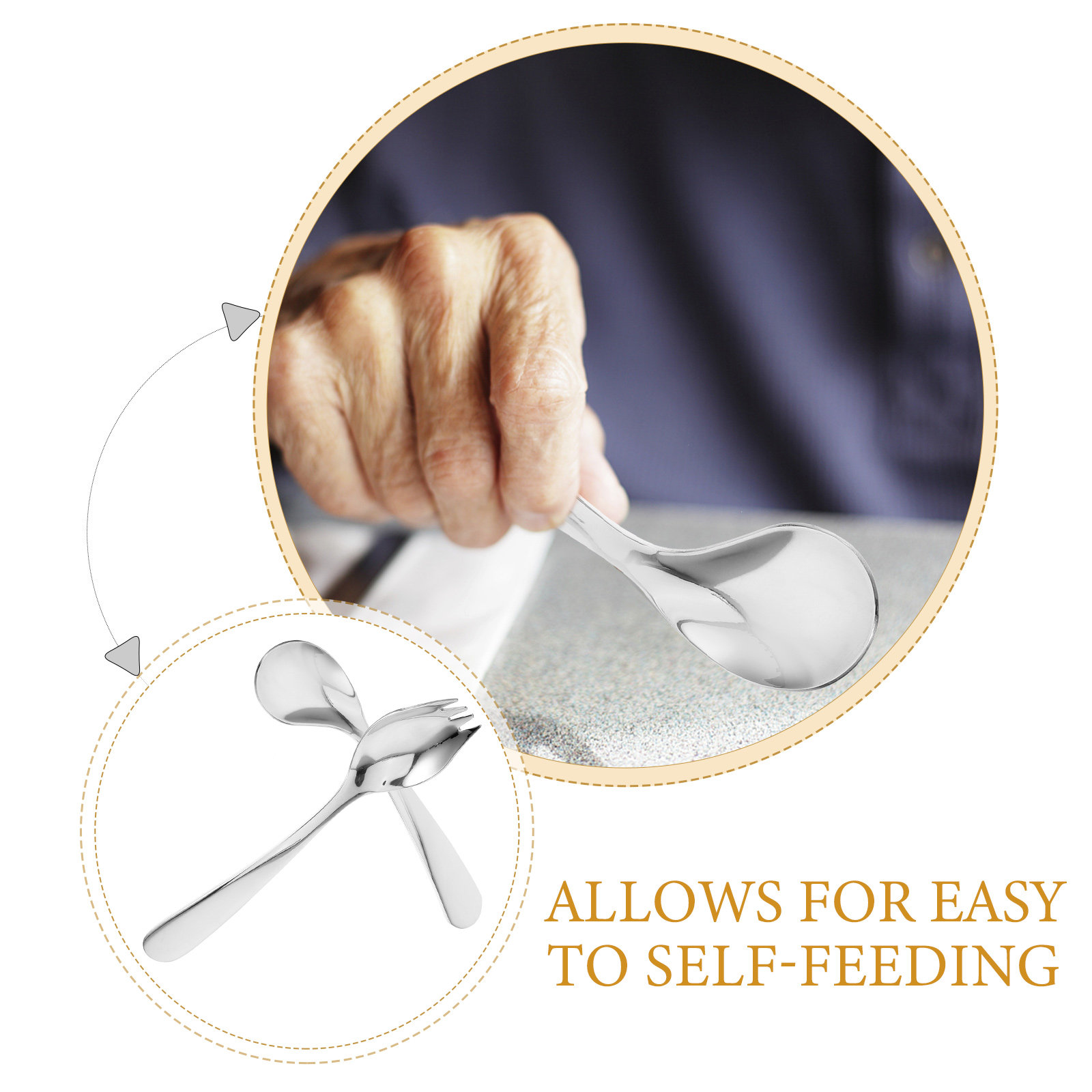 Set di 1 Cucchiaio Angolato in - Self Feed Spoon recensione e prezzo