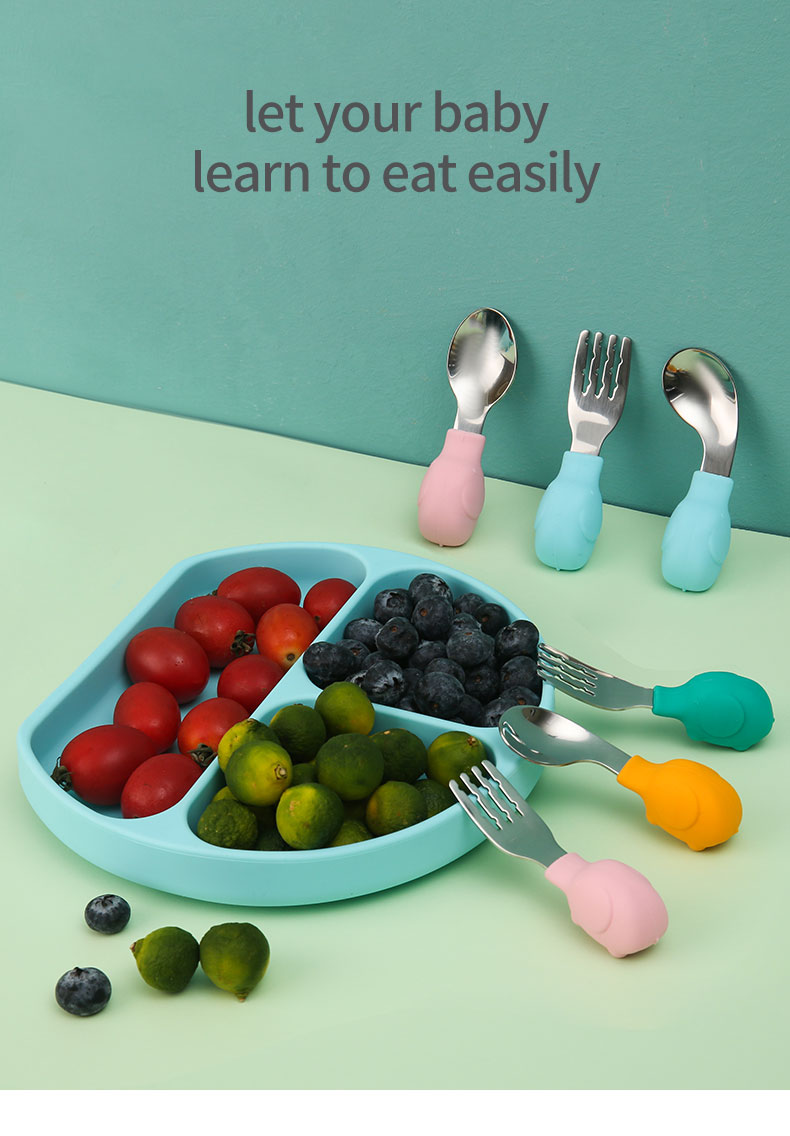 Elefanti gadget per bambini Se - Baby Food Utensils Set recensione e prezzo