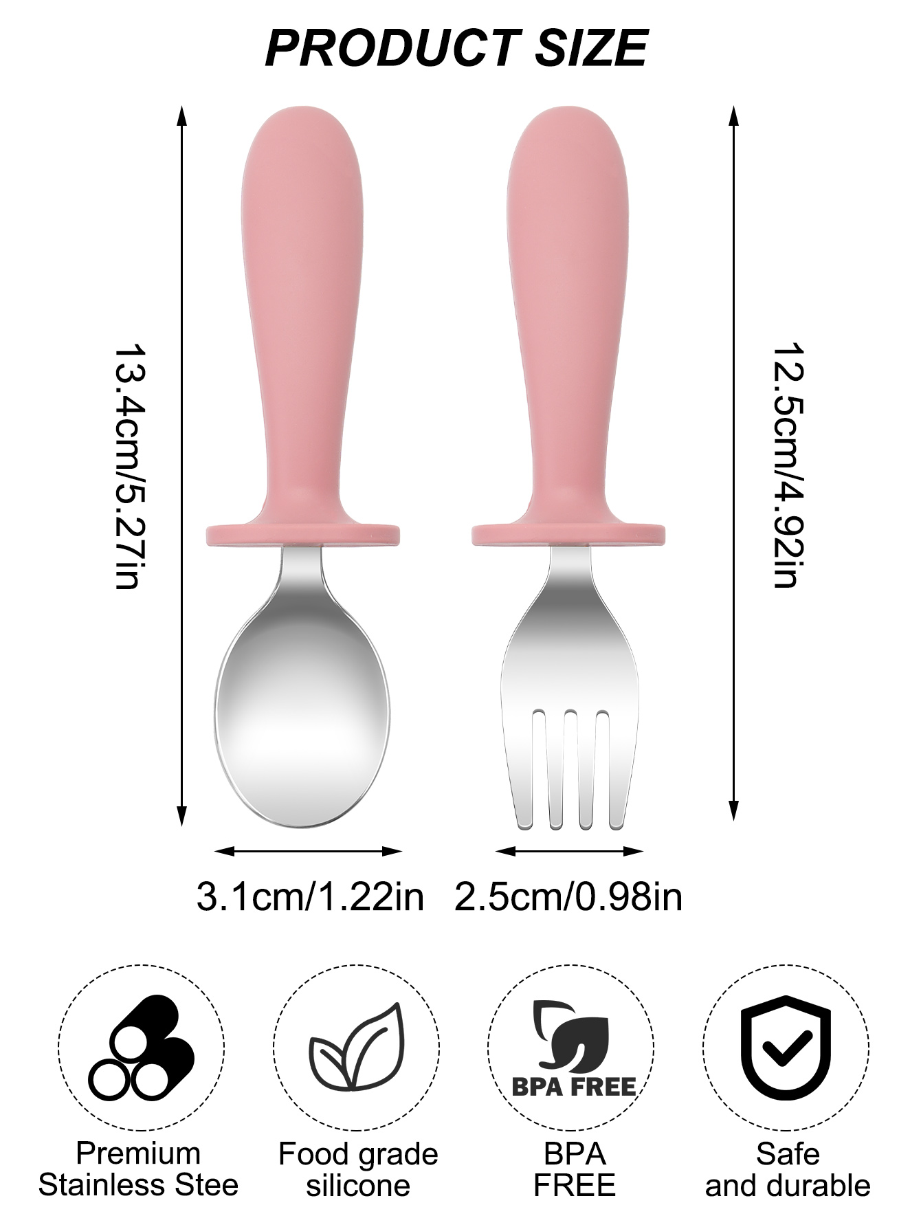 Set di 2 cucchiai forchetta in - Baby Food Utensils Set recensione e prezzo