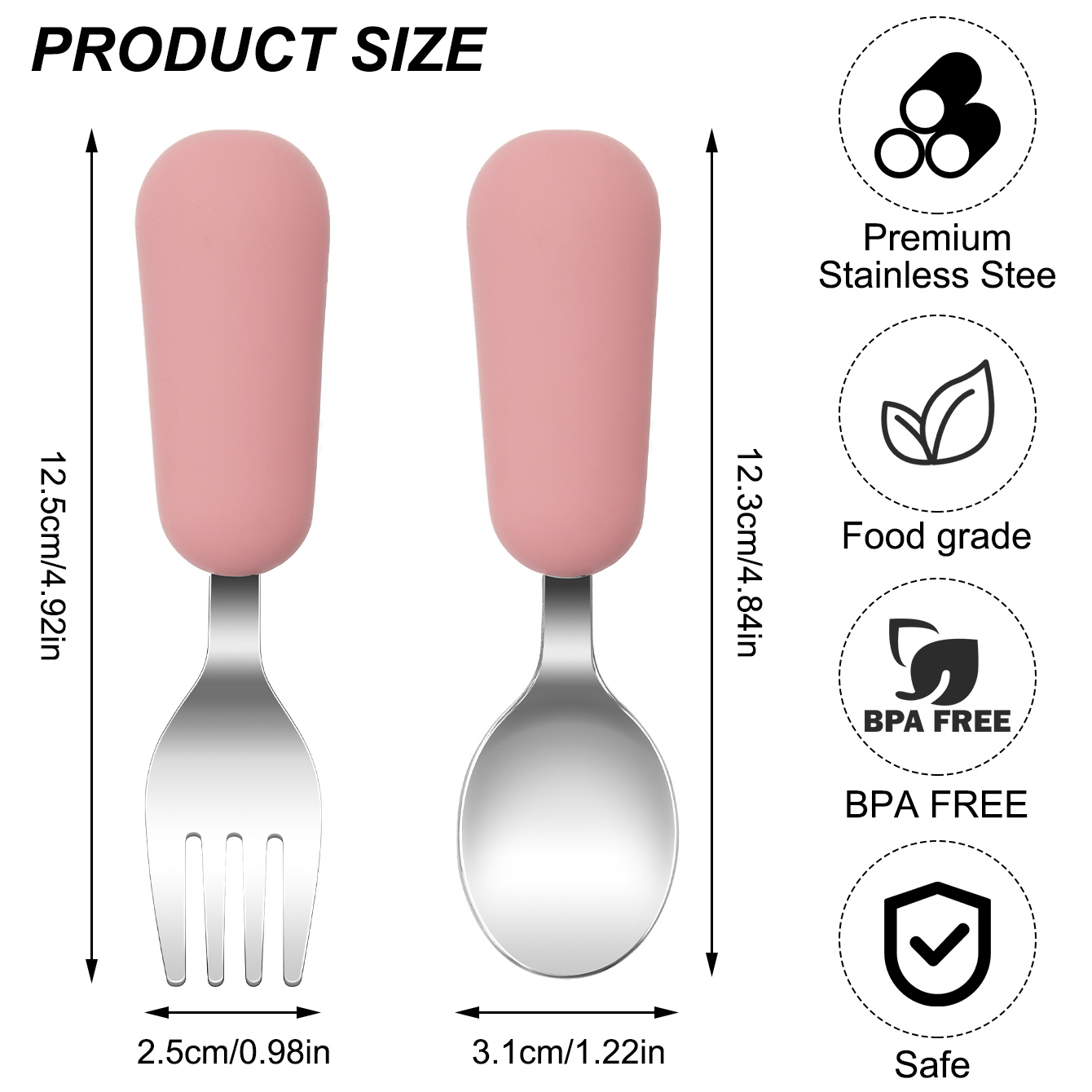 Colore Bambini 2PCS Forchetta  - Baby Food Utensils Set recensione e prezzo