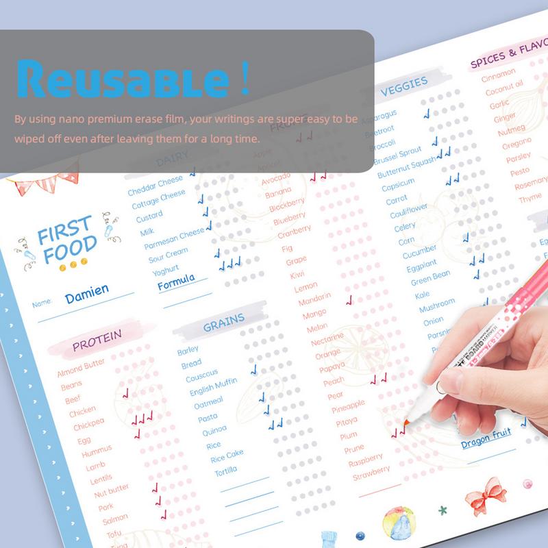 Lista di controllo riutilizzab - Baby Food List recensione e prezzo