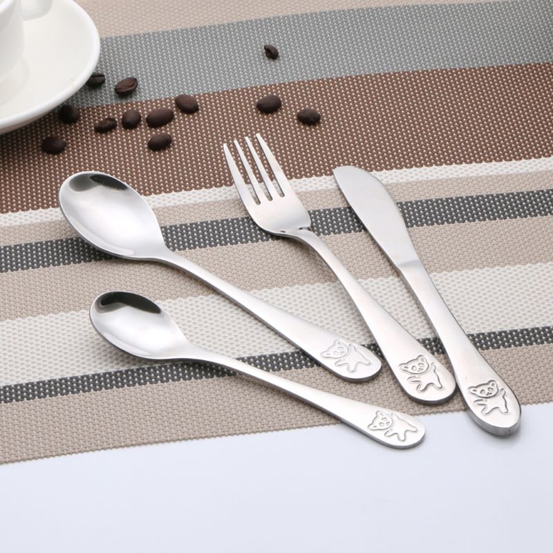 4 pezzi/set cucchiaino da tè p - Baby Food Utensils Set recensione e prezzo