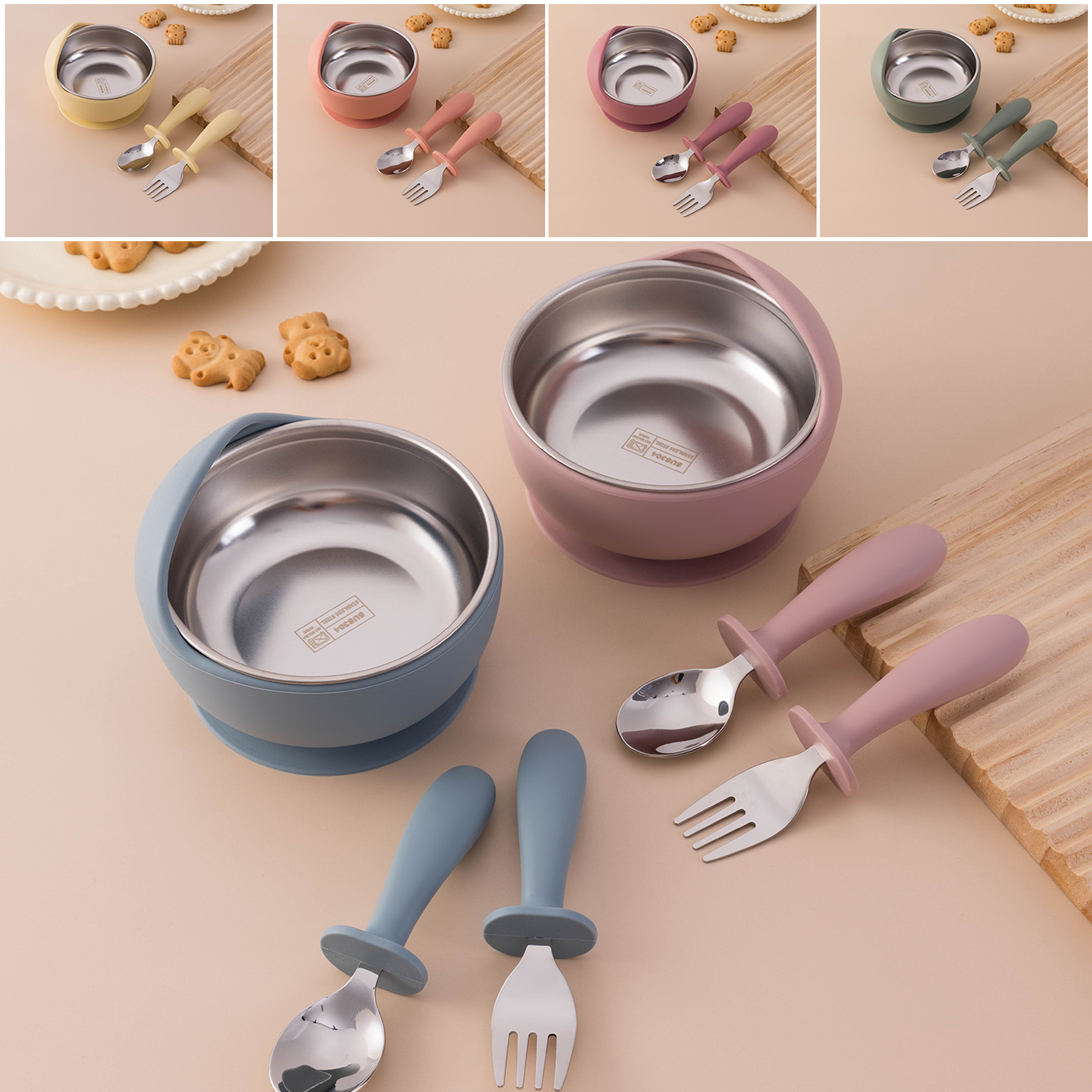Colore Bambini 3PCS Set di ali - Self Feed Spoon recensione e prezzo