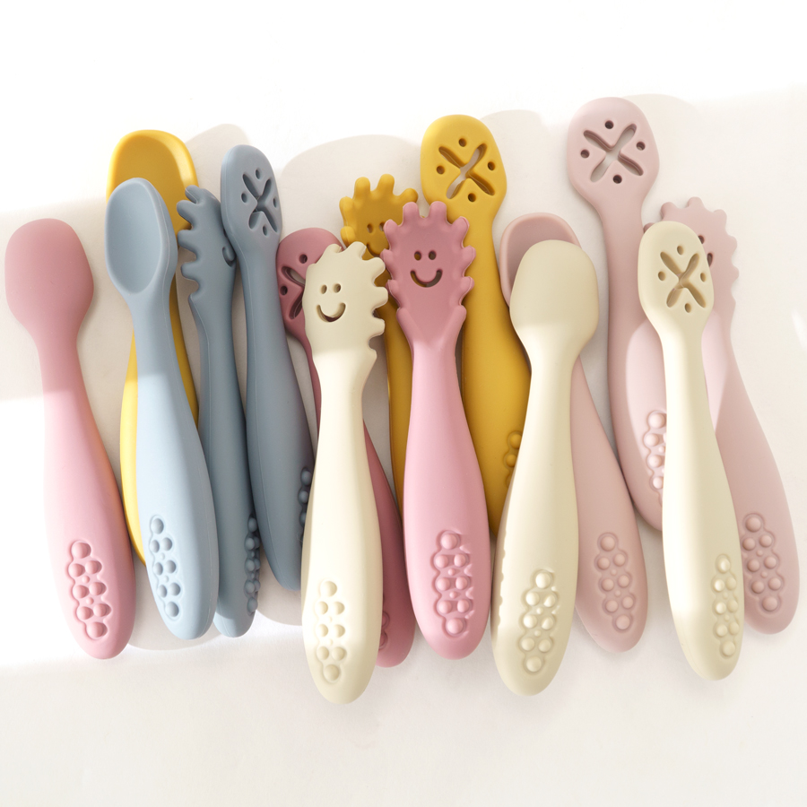 3PCS Cucchiaio Forchetta In Si - Baby Food Utensils Set recensione e prezzo