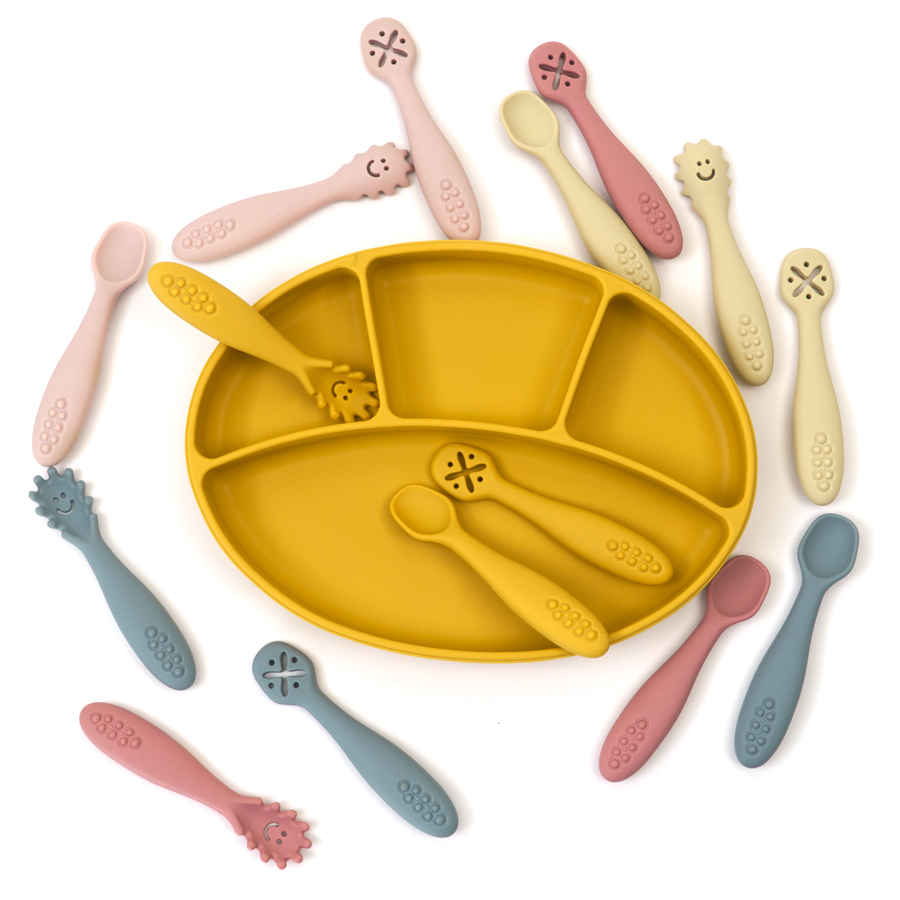 3PCS Cucchiaio Forchetta In Si - Baby Food Utensils Set recensione e prezzo