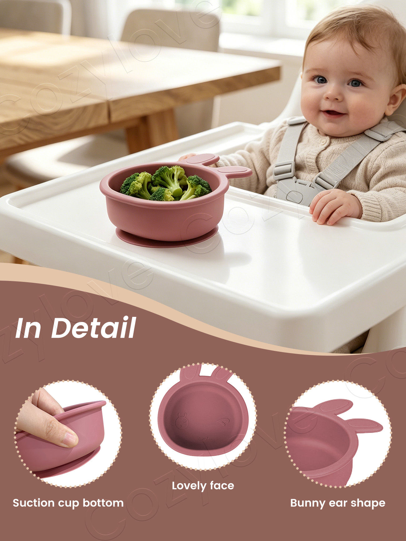 Ciotola in Silicone con Orecch - Baby Food For 6 Months recensione e prezzo