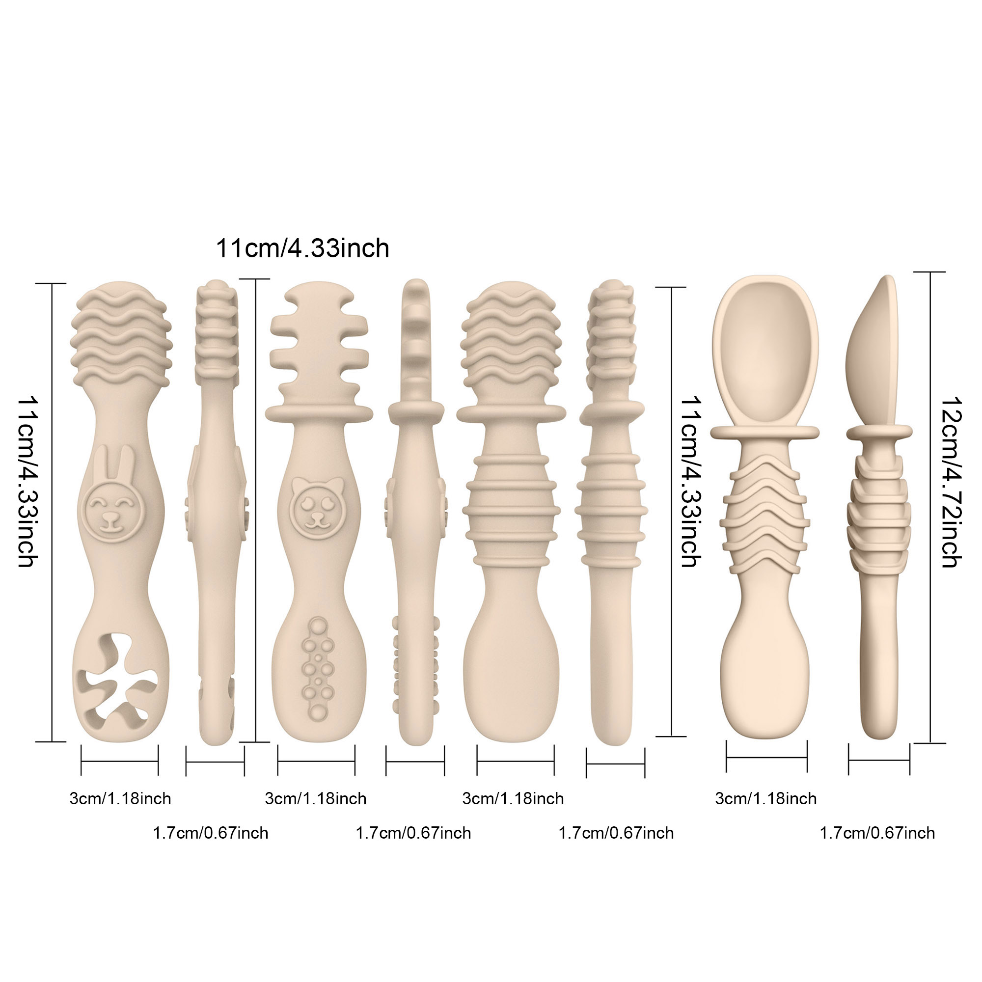 4 cucchiai in silicone per ali - Baby Food For 6 Months recensione e prezzo
