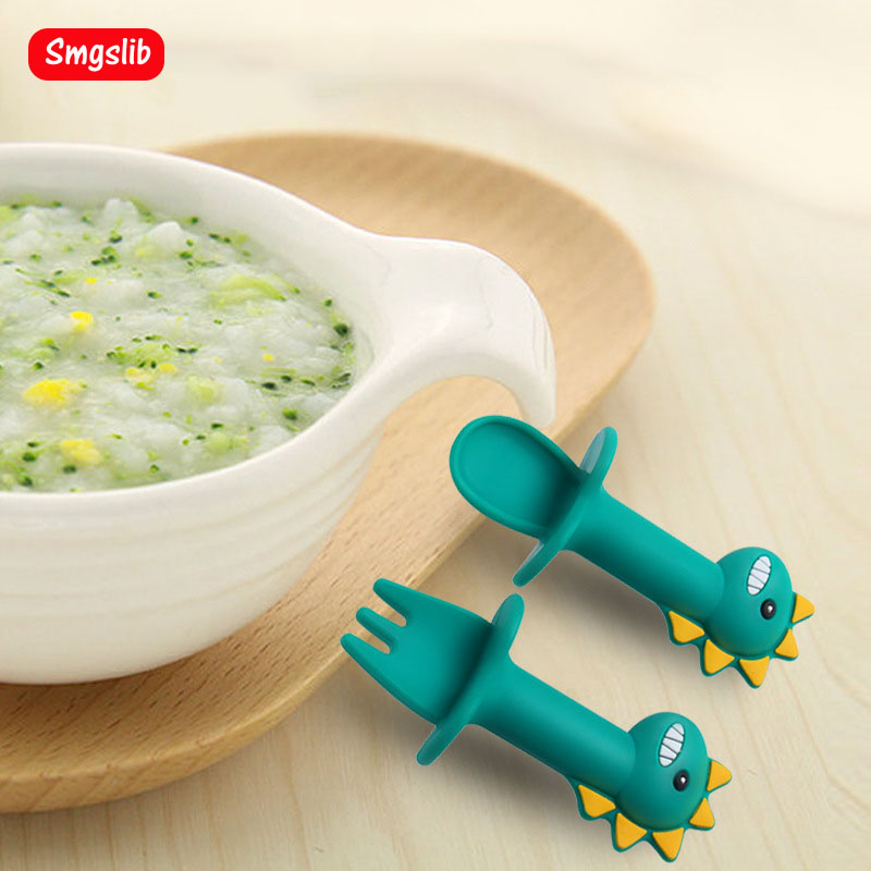 Baby Dinosaur stoviglie in Sil - Baby Food Utensils Set recensione e prezzo